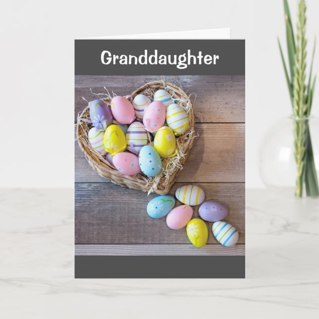 ***HAPPY EASTER GRANDDAUGHTER*** EASTER CARD (Front)