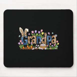 Happy Easter Grandpa Bunny Ears Spring Egg Hunt Mouse Pad