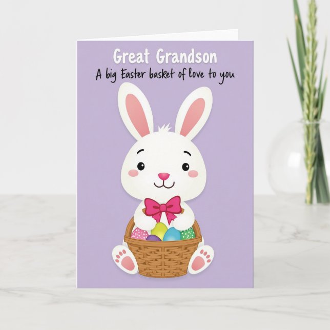 Happy Easter Grandson Card (Front)