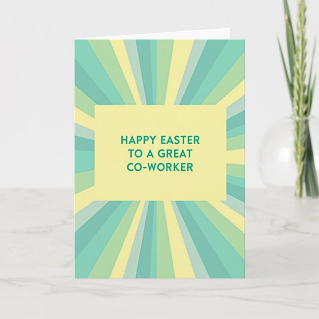 Happy Easter Great Coworker Card (Front)