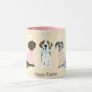 Happy Easter Great Dane Dogs Mug