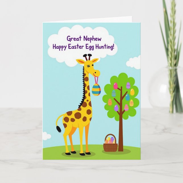Happy Easter Great Nephew Card (Front)