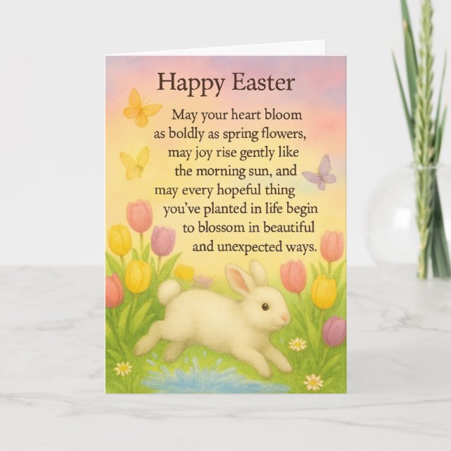 Happy Easter Greeting Card (Front)