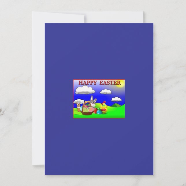 Happy Easter Greeting Card (Front)