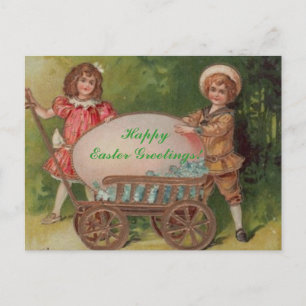 Happy Easter Greetings! Holiday Postcard