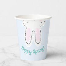 Happy Easter Happy Spring blue cute bunny funny 