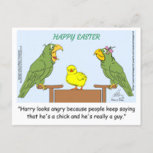 Happy Easter! "Harry looks angry because people ke
