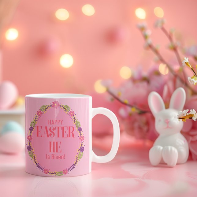HAPPY EASTER HE IS RISEN! COFFEE MUG (Creator Uploaded)