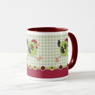 Happy Easter. Hen Country Design Gift Mugs