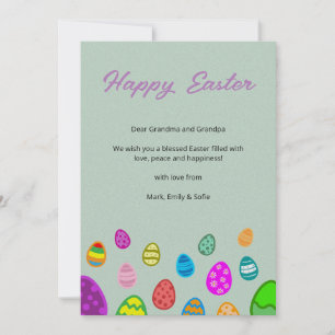 Happy Easter Holiday Card