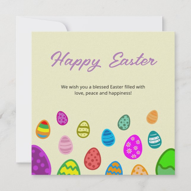 Happy Easter Holiday Card (Front)