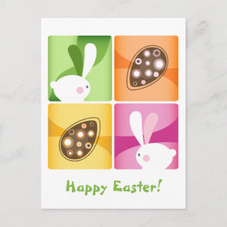 Happy Easter Holiday Postcard