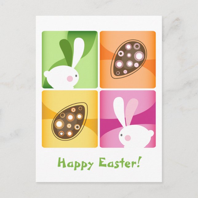 Happy Easter Holiday Postcard (Front)