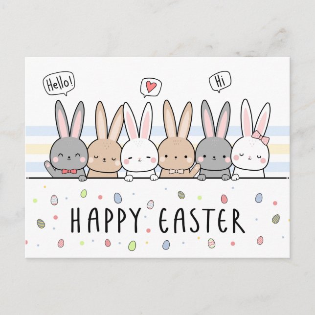 Happy Easter  Holiday Postcard (Front)