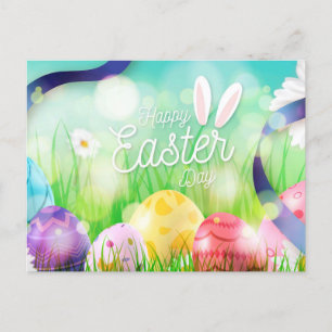 Happy Easter Holiday Postcard