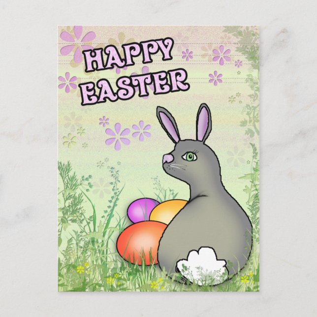 Happy Easter Holiday Postcard (Front)