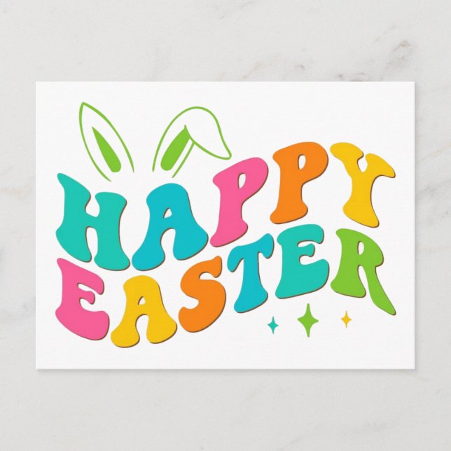 Happy Easter Holiday Postcard (Front)