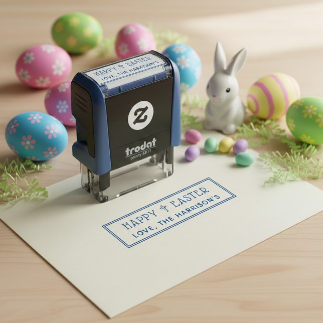 Happy Easter Holy Corss Self-inking Stamp (Creator Uploaded)