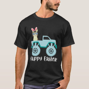 Happy Easter Horse Riding Monster Truck Toddler Pu T-Shirt