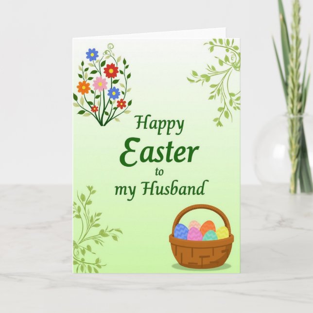 Happy Easter Husband Card (Front)
