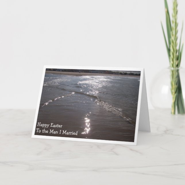 Happy Easter Husband Card - The Sea (Front)