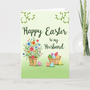 Happy Easter Husband Greeting Card