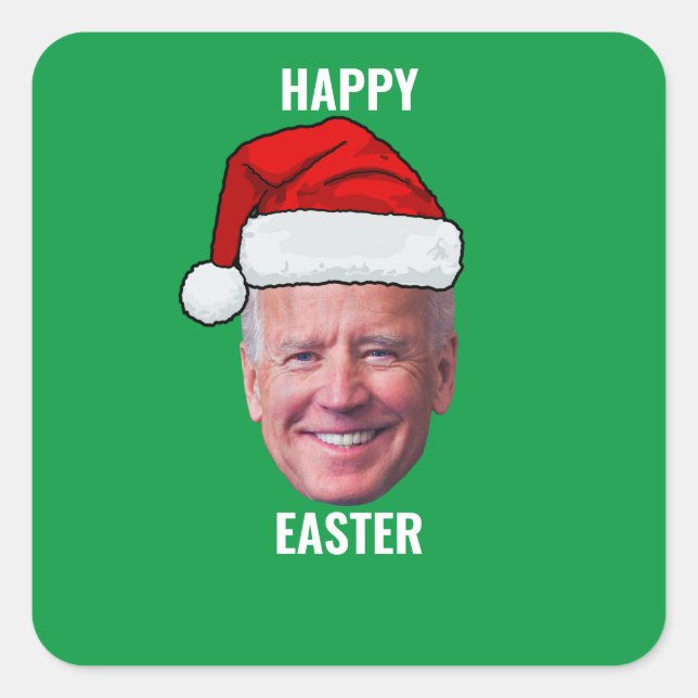 Happy Easter Joe Biden 4th of July Square Sticker (Front)