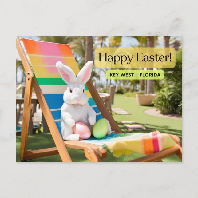 Happy Easter Key West Postcard (Front)