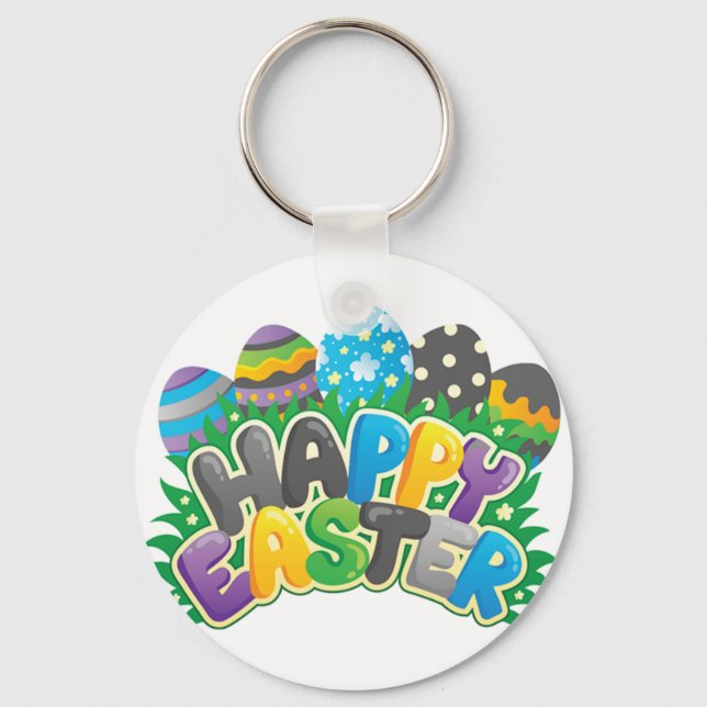 Happy Easter Keychain (Front)