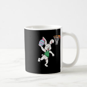 Happy Easter Kids Boys Bunny Dunk Basketball East Coffee Mug