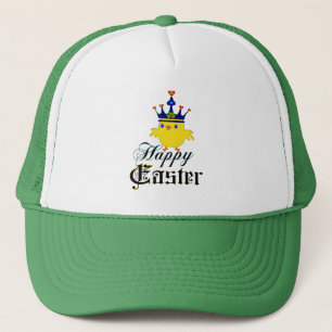 ♫♥Happy Easter King Chicken Fun Trucker Hat♥♪ Hat