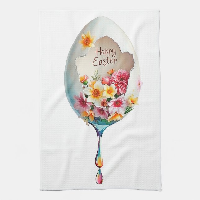 Happy Easter!  Kitchen Towel (Vertical)