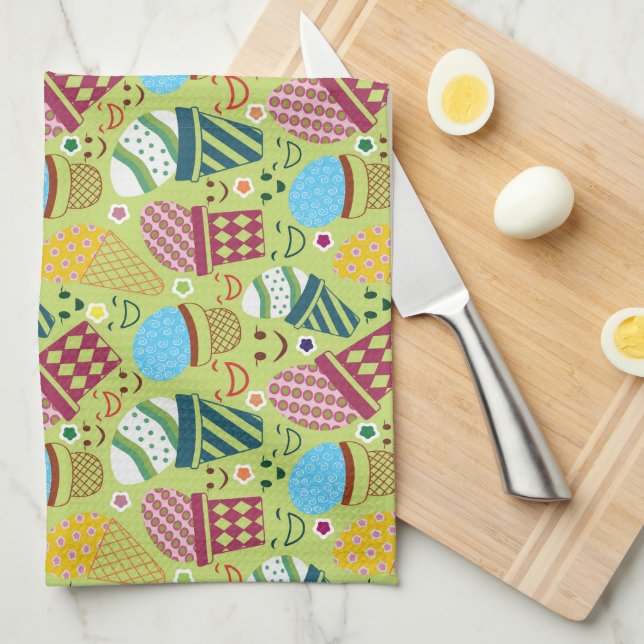 Happy Easter Kitchen Towel (Quarter Fold)