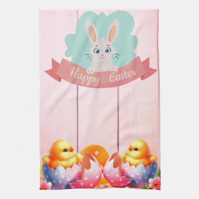 Happy Easter Kitchen Towel (Vertical)