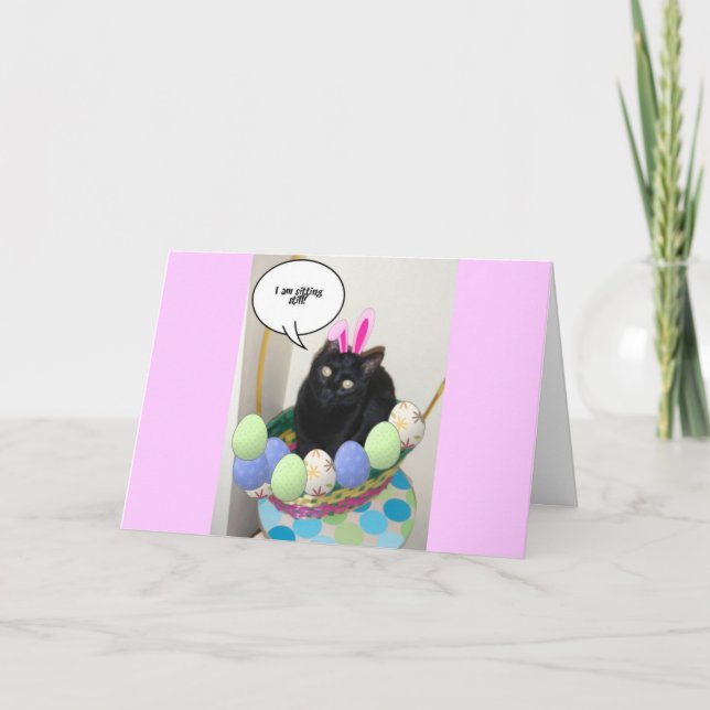 Happy Easter Kitty Holiday Card (Front)