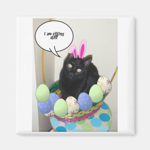 Happy Easter Kitty Magnet