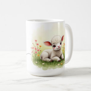 Happy Easter Lamb Mug 15 oz