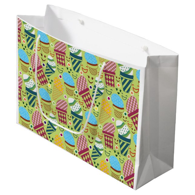 Happy Easter Large Gift Bag (Front Angled)