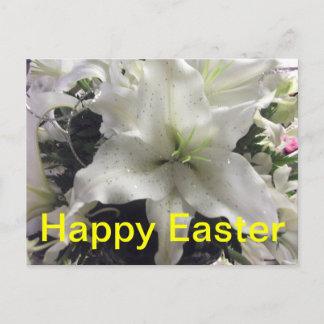 Happy Easter Lily Postcard