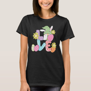 Happy Easter Love Easter Eggs And Carrots T-Shirt