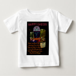 Happy Easter Love Faith and Hope Wishes Baby T-Shirt
