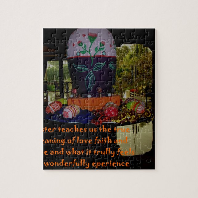 Happy Easter Love Faith and Hope Wishes Jigsaw Puzzle (Vertical)
