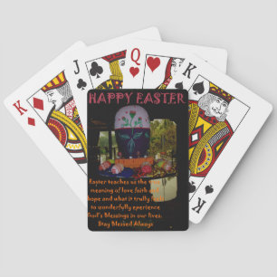 Happy Easter Love Faith and Hope Wishes Playing Cards