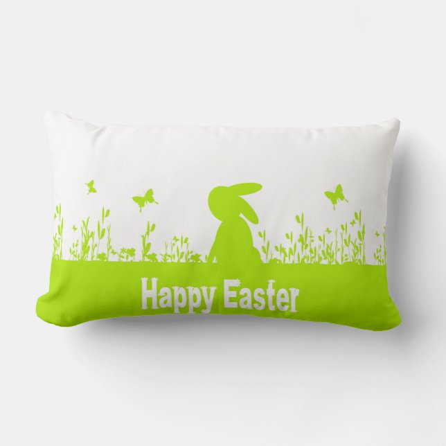 Happy Easter Lumbar Pillow (Front)