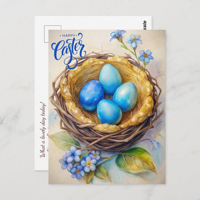 Happy Easter. Magic Easter Eggs Postcard (Front/Back)