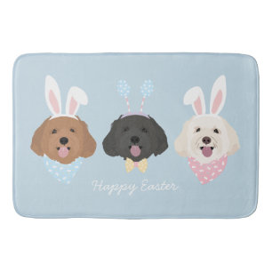 Happy Easter Maltipoo Dogs Bath Mat