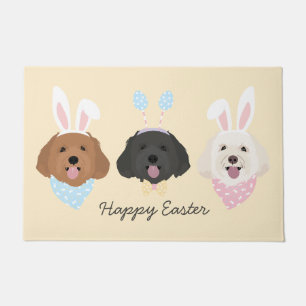 Happy Easter Maltipoo Dogs Doormat