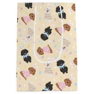 Happy Easter Maltipoo Dogs Medium Gift Bag