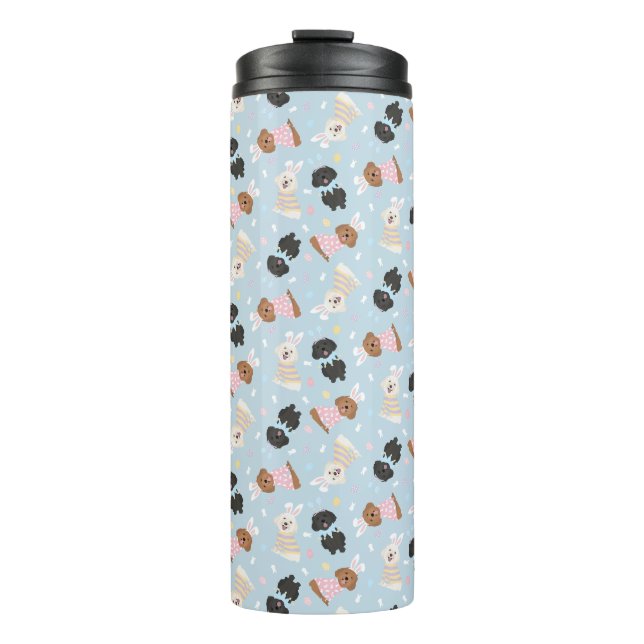 Happy Easter Maltipoo Dogs Thermal Tumbler (Front)