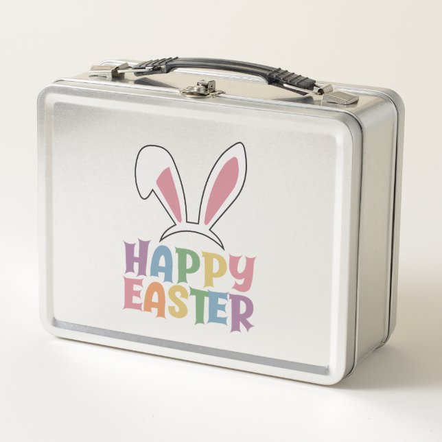 Happy Easter                        Metal Lunch Box (Front)